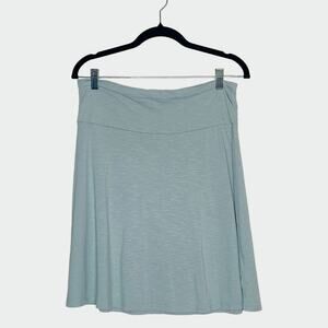 Horny Toad Organic Cotton Chaka A Line Skirt Gray Medium Travel Hiking